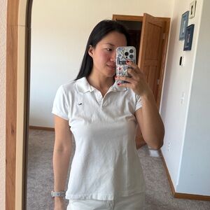 Vineyard Vines Susie Fit White Polo Shirt Size Medium